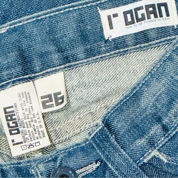 👖👠 ROGAN Made in USA Straight Jeans | Low-Key Luxe Faded 2000s | Women’s Sz 26 - Picture 3 of 4
